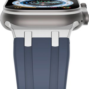 NewWays Correa para Apple Watch Ultra Band de 1.929 in, 1.772 in, 1.732 in, 1.654 in, 1.614 in, 1.575 in, 1.496 in, para hombres, correa de goma de NewWays Correa para Apple Watch Ultra Band de 1.929 in, 1.772 in, 1.732 in, 1.654 in, 1.614 in, 1.575 in, 1.496 in, para hombres, correa de goma de