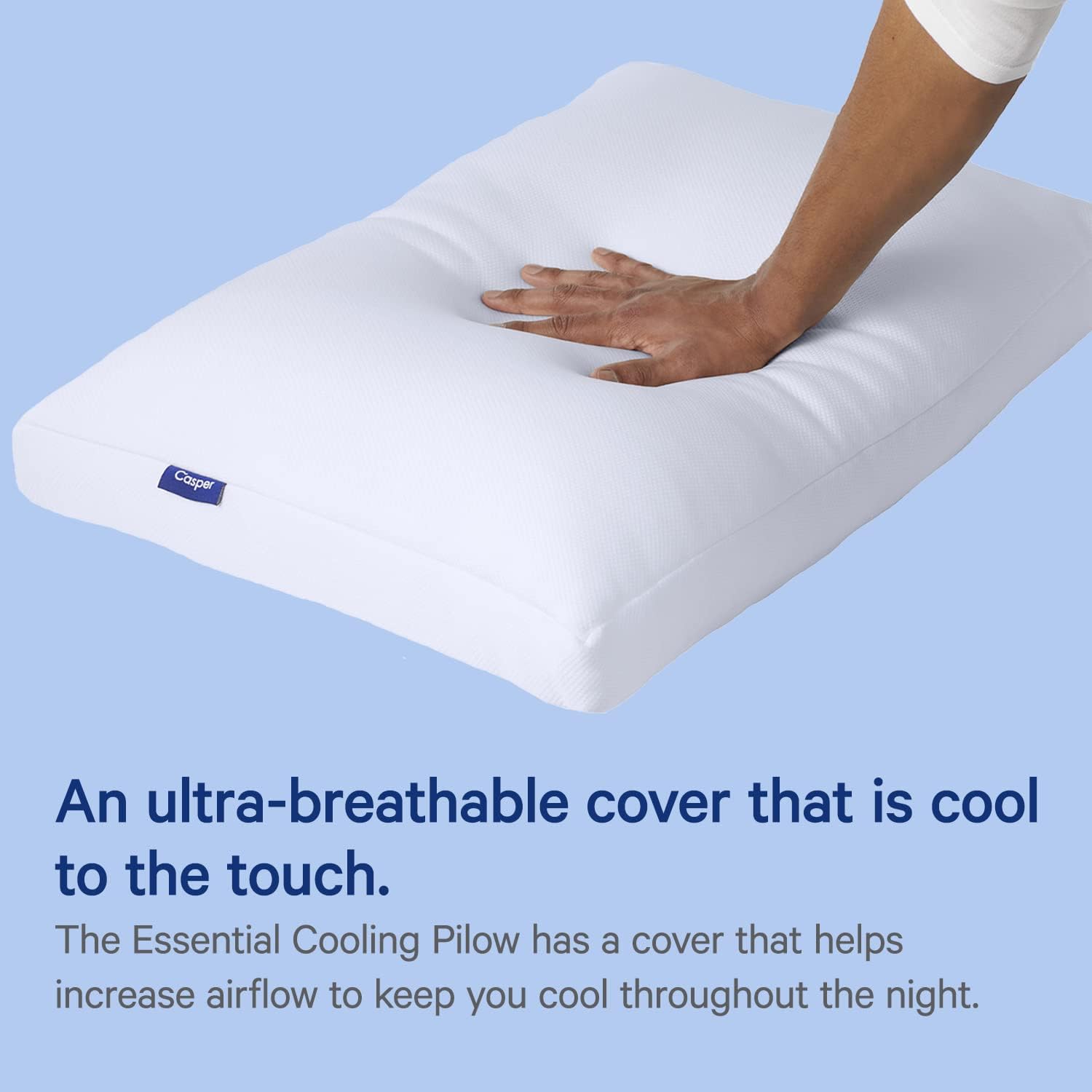 Casper Sleep Essential Almohada refrescante, King, color blanco