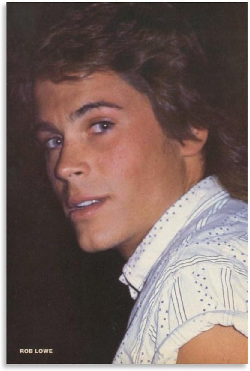 Pósteres artísticos de Rob Lowe de actores masculinos estadounidenses, impresión artística de pared, pintura fotográfica, cuadro colgante,