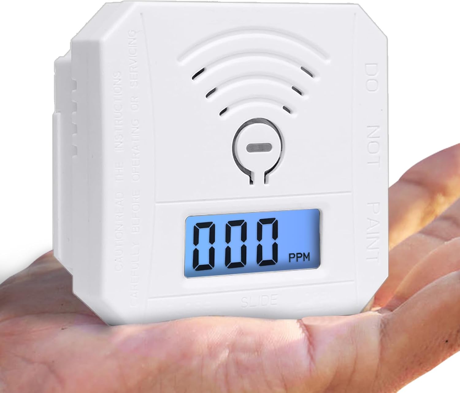 Wxaxyuii Carbon Monoxide Detector,Portable Smart CO Alarm with LCD Display and Sound Warning,CO Monitor Alarm Detector for HomeRV,Battery Powered