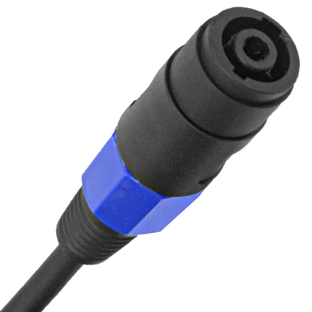 Seismic Audio – SPXC-3-4Pack – Paquete de 4 cables de extensión Speakon profesionales de 3 pies – Speakon macho a Speakon hembra – Cables de