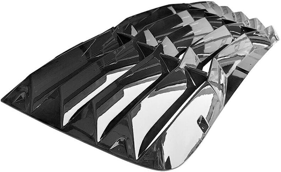 ZR – Cubierta de rejilla para ventana trasera, color negro brillante