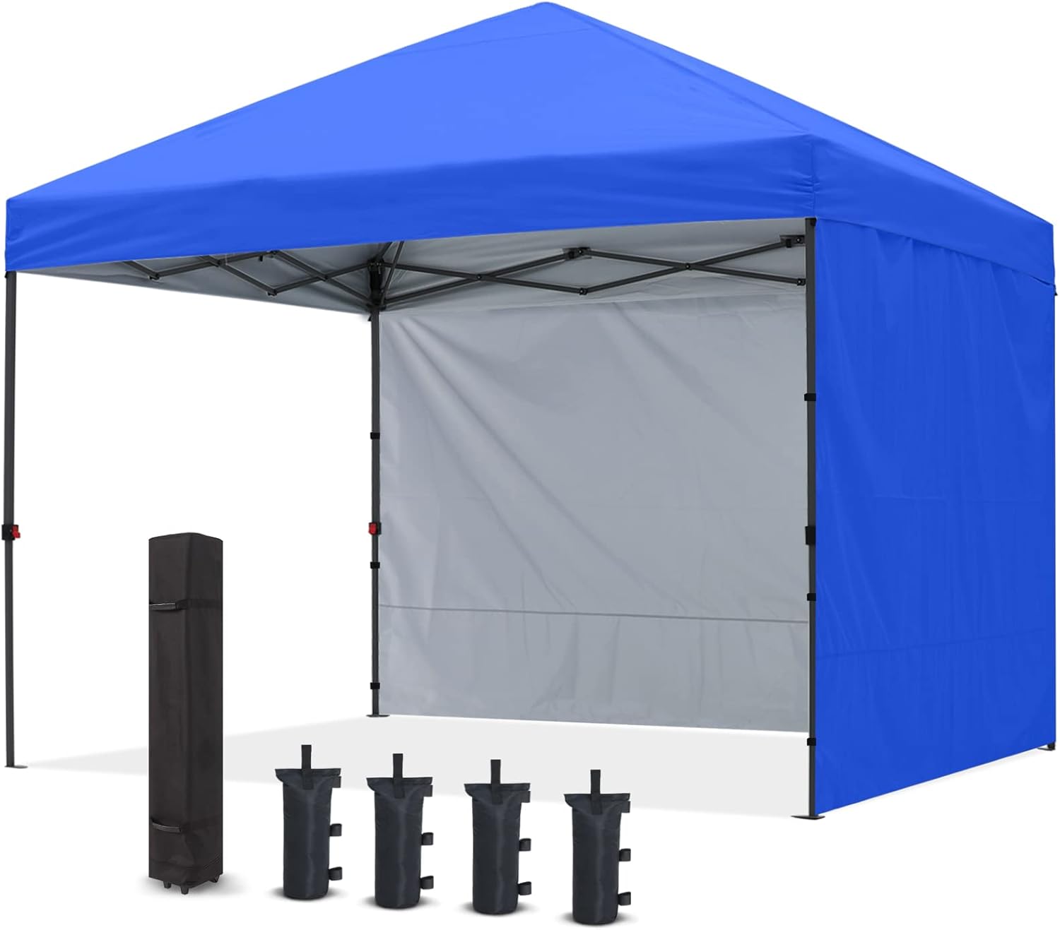 COOSHADE Tienda de campaña desplegable de 10 x 10 pies, para festivales al aire libre, para eventos y eventos, tienda de manualidades, con 2 paredes