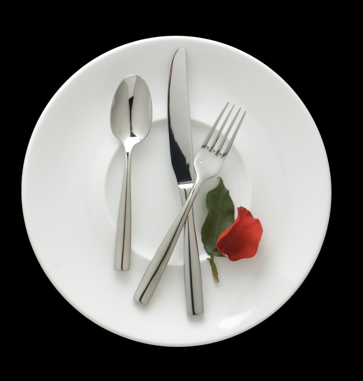 Fortessa Lucca 1810 – Tenedores de mesa de acero inoxidable (12 unidades)