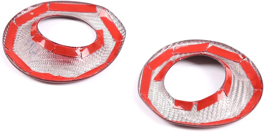 Anillo decorativo para bocina de puerta de automóvil, borde de fibra de carbono real, apto para Toyota Supra GR A90 A91 MK5 2019-2022, accesorios