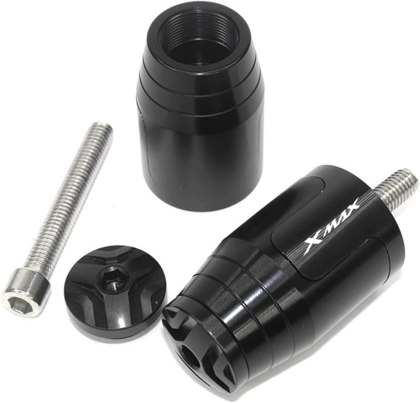 for YAMAHA Xmax X-MAX 125 250 300 400 XMAX125 XMAX250 XMAX300 78″ 22mm Motorcycle Handlebar Grips End Handle Bar Cap End Plug