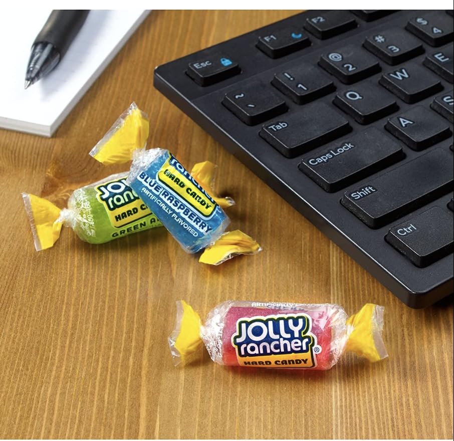 Jolly Rancher – Caramelo duro original Jolly Rancher, 1 libra (envuelto individualmente)