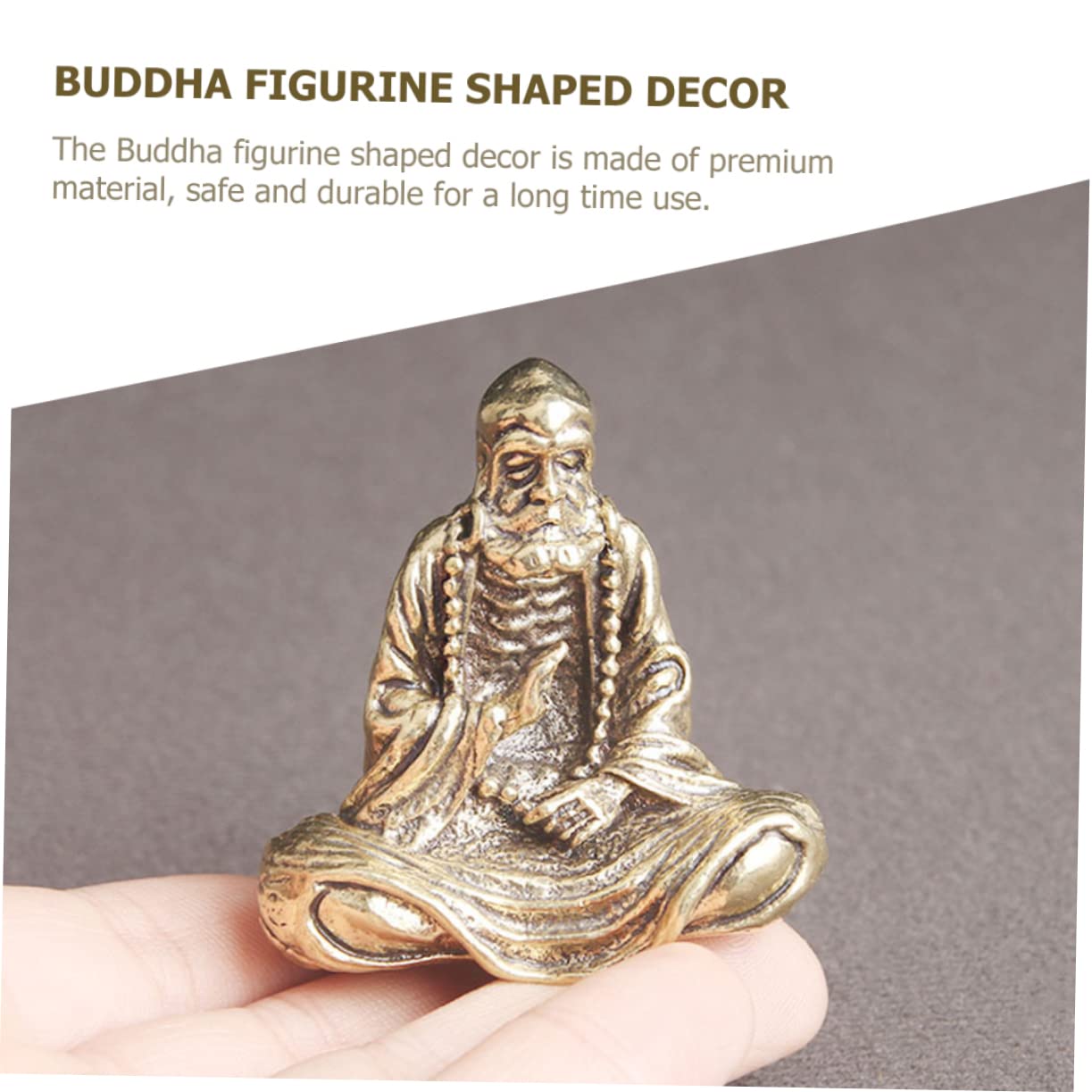 Abaodam 3pcs Brass Bodhidharma Master Head Sculptures Buddha Meditation Statue Buddha Statue Decor Sitting Buddha Statue Indoor Decor Home Decor