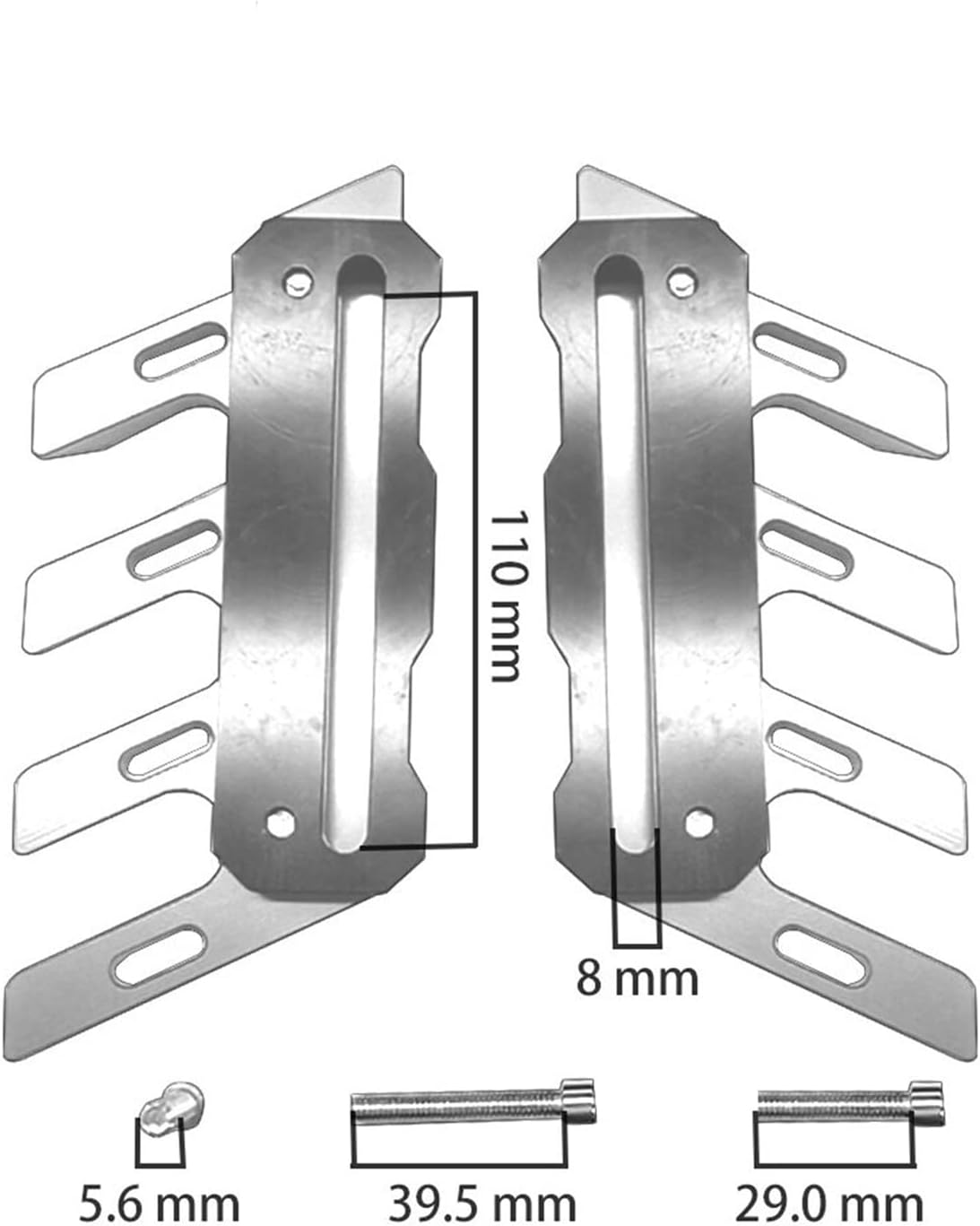 Para Yamaha XT660Z XT660R XT1200Zdx XT1200ZXT1200ZE Super Tenere Guardabarros delantero de motocicleta Protector de protección lateral Guardabarros