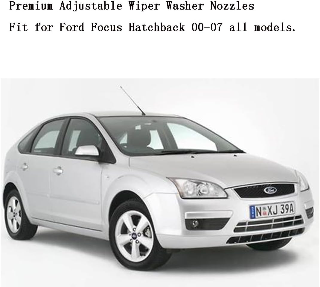 YS4Z-17603-EA – Boquillas de limpiaparabrisas ajustables de alta calidad para Ford Focus 2000 01 02 03 04 05 06 2007, repuesto directo  Fácil de