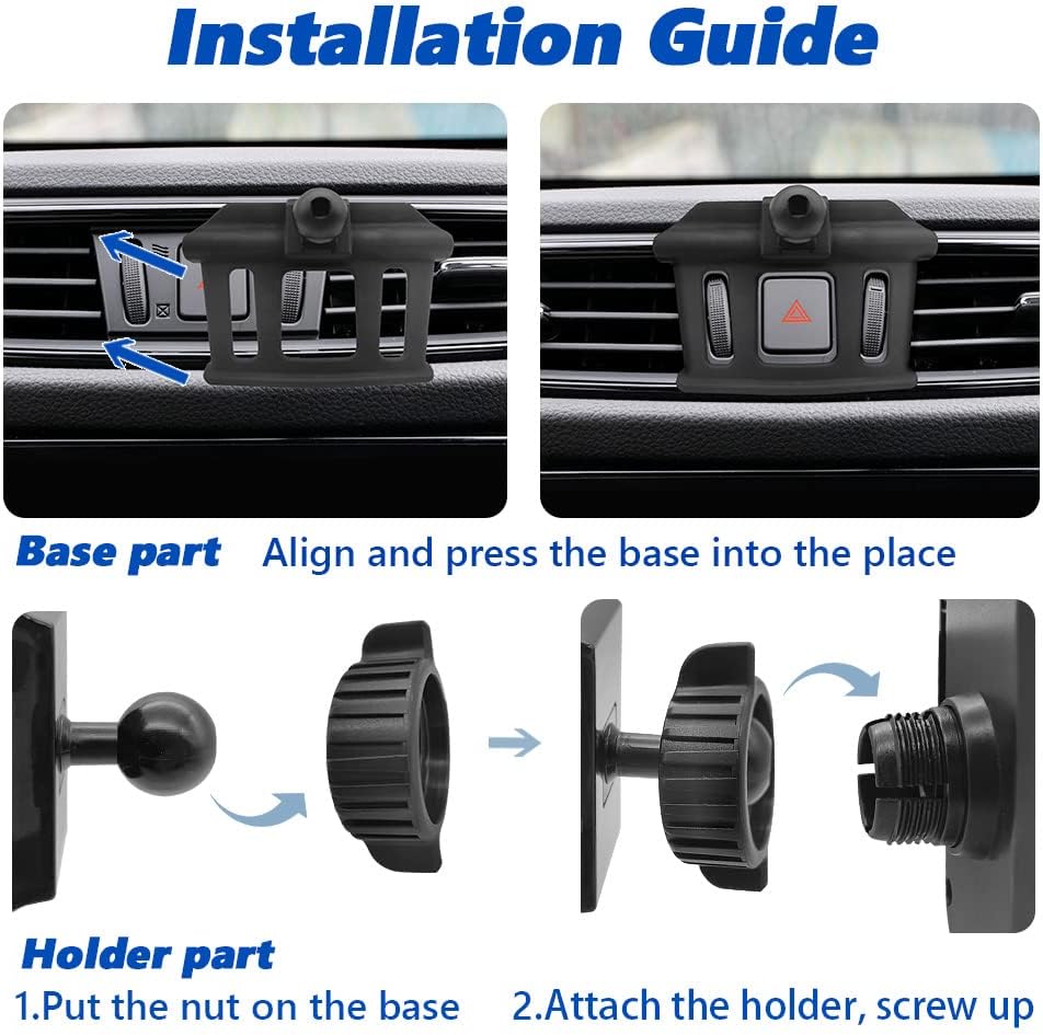 Soporte de teléfono de coche para Nissan Rogue 2014-2020 compatible con funda gruesa Soporte de teléfono celular, soporte de navegación celular,