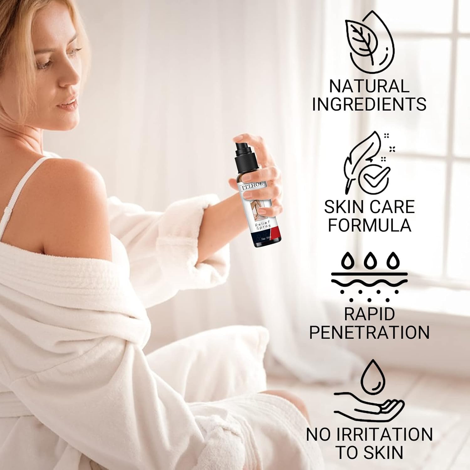 NYYQYYN EELHOE – Spray de alivio de vitiligo de manchas blancas, spray de reparación de la piel de vitiligo, spray para el cuidado de la piel,
