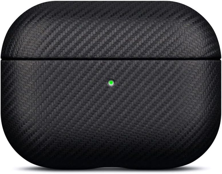 LOPIE Funda (no para AirPods Pro 1. generación), funda protectora hecha a mano para AirPods Pro de 2 generación, funda de cuero vegano estilo fibra