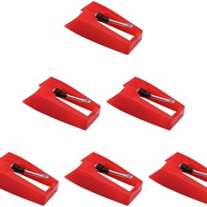 Paquete de 6 agujas de tocadiscos de diamante de repuesto universales para tocadiscos de vinilo, aguja para tocadiscos de vinilo, fonógrafo LP, Paquete de 6 agujas de tocadiscos de diamante de repuesto universales para tocadiscos de vinilo, aguja para tocadiscos de vinilo, fonógrafo LP,