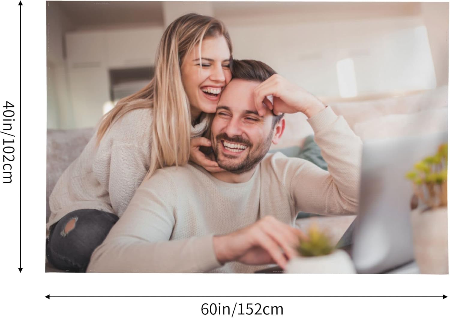Giabmiag Tapiz personalizado para cargar imágenes personalizadas, telón de fondo personalizado, tapiz decorativo de pared para dormitorio, 60 x 40