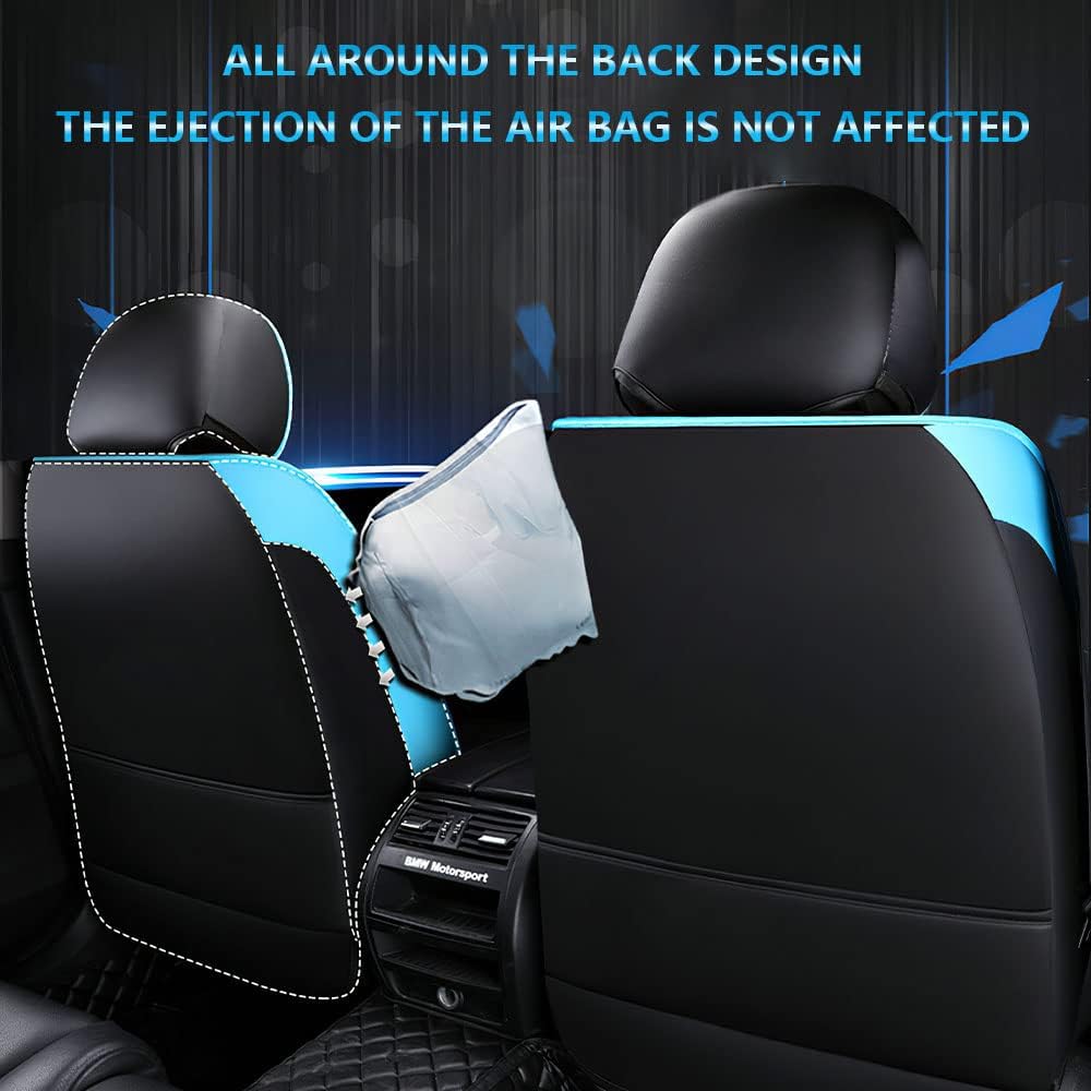 JARMAY Funda de asiento de auto para Mini Cooper 2002-2012, duradera, resistente al desgaste, impermeable, transpirable, sin olor, accesorios para