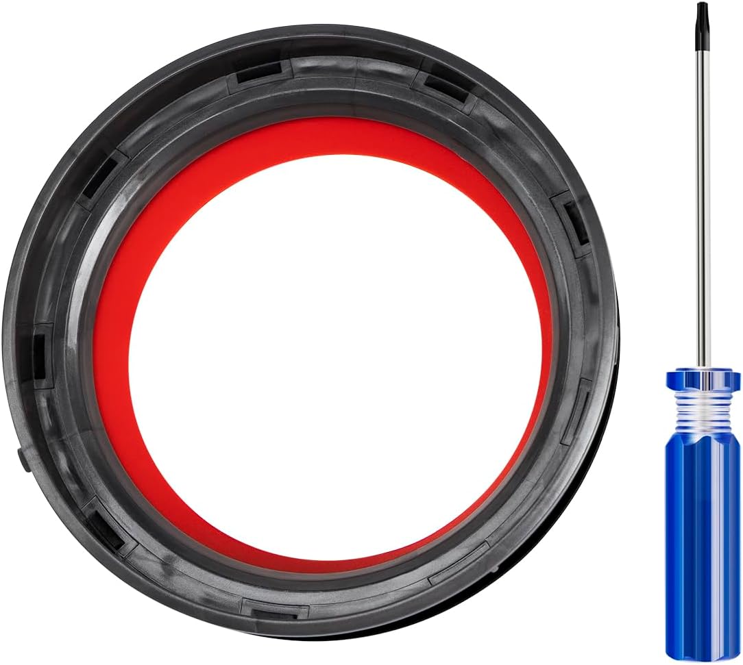 WuYan Anillo de sellado fijo superior de repuesto para aspiradora Dyson Cyclone V10 SV12, accesorios de repuesto para cubo de polvosuciedad.