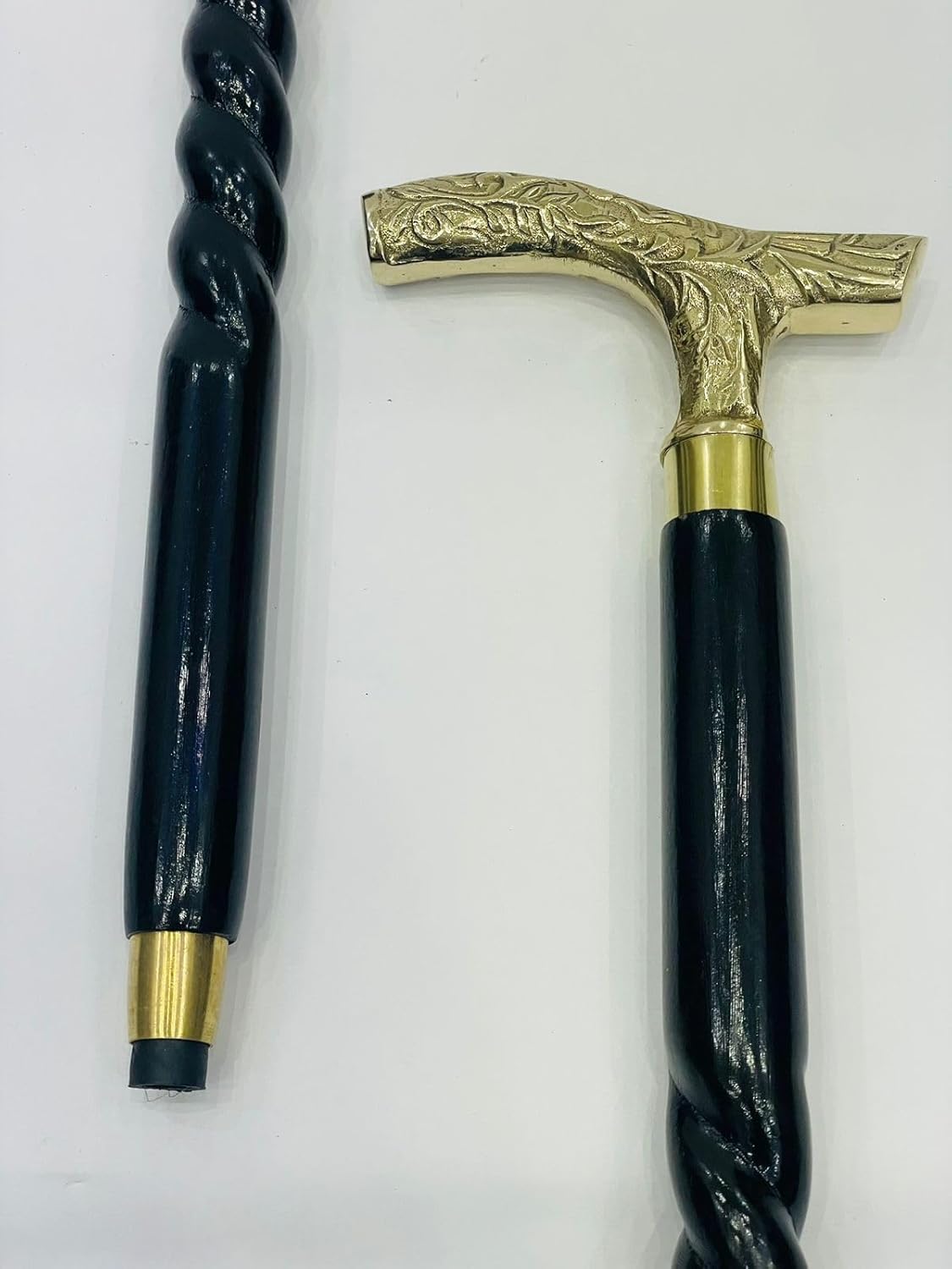 Bastón con mango de latón  Bastón ligero  Bastones para hombres, mujeres y personas mayores  Bastón victoriano vintage  Regalo para el abuelo