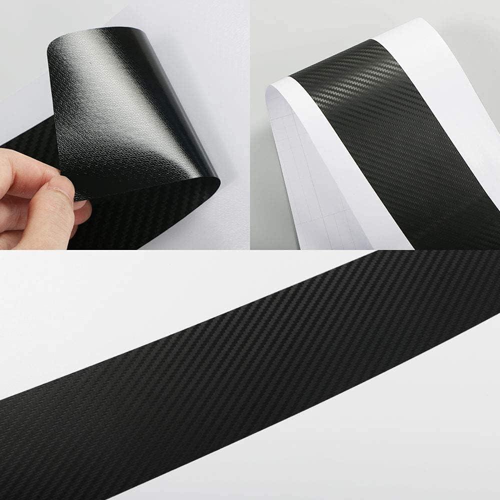 Protector de parachoques trasero de fibra de carbono para Mazda CX-5 antiarañazos, placa protectora para umbral de maletero, accesorio para