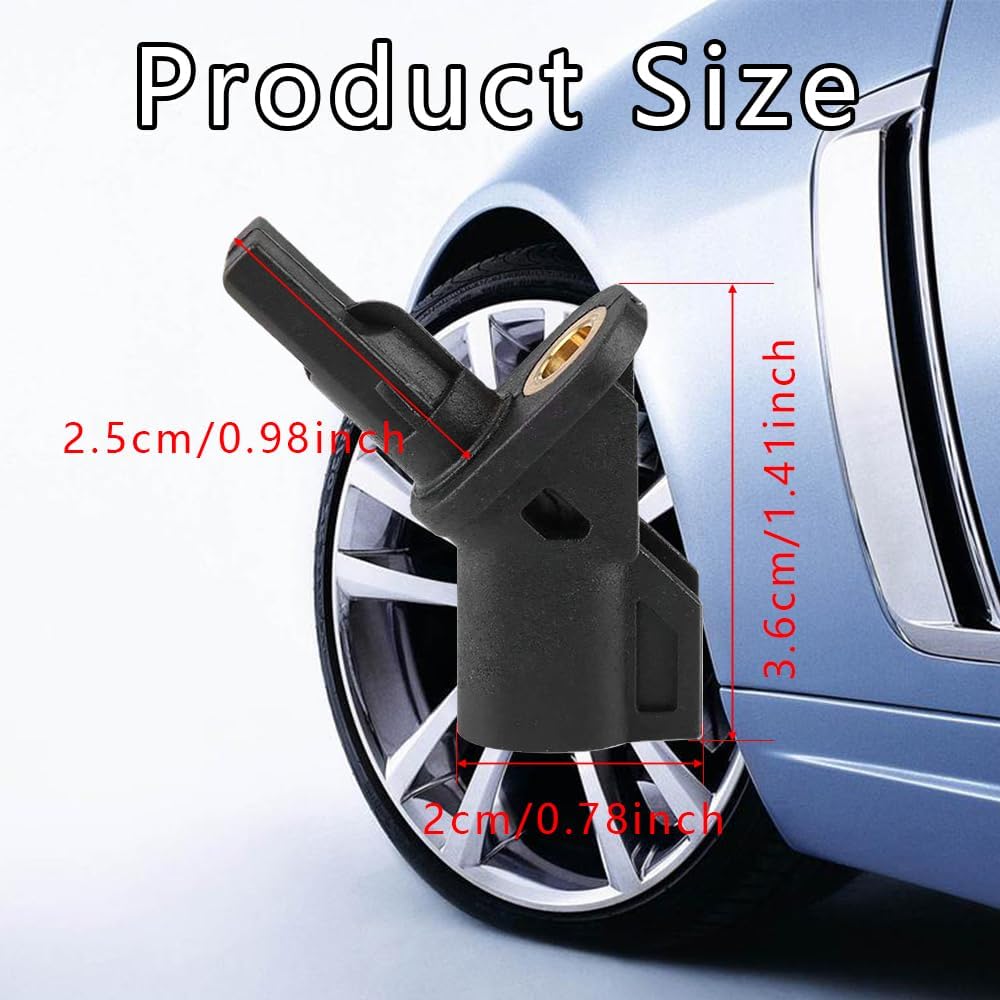 Sensor de velocidad de rueda ABS, sensor de velocidad de rueda de freno antibloqueo ABS delantero compatible con Ford Focus, reemplaza al OEM