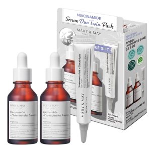 Mary&May Suero de niacinamida Duo Twin Pack (1.0 fl oz x2+Crema para los ojos 0.42 oz) Mary&May Suero de niacinamida Duo Twin Pack (1.0 fl oz x2+Crema para los ojos 0.42 oz)