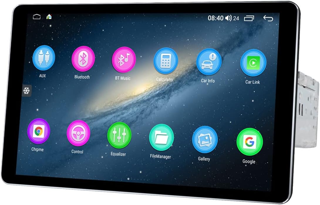 JOYING Radio de coche Android 10.0 de 8 pulgadas con octa Core 1280 x 800 pantalla desmontable en unidad principal de tablero compatible con tarjeta