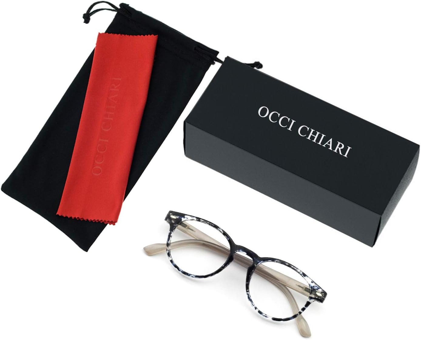 OCCI CHIARI – Anteojos de lectura duraderos para mujer ( 0 1.0 1.25 1.5 1.75 2.0 2.5 a 4.0 5.0 6.0, Negro
