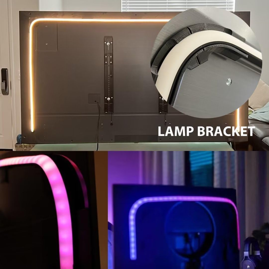 Juego de 5 soportes de montaje para tira de luz de gradiente Philips Hue Play