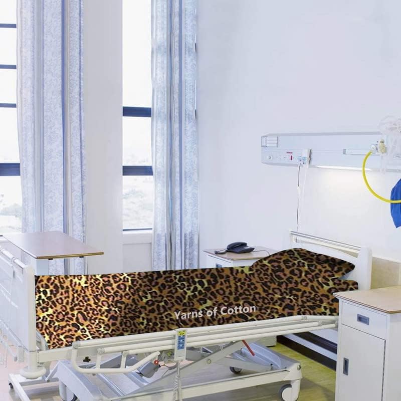 Juego de sábanas de hospital de 3 piezas, suave 100% algodón egipcio de 400 hilos, juegos ajustados cómodos, con elástico alrededor, para cuidado