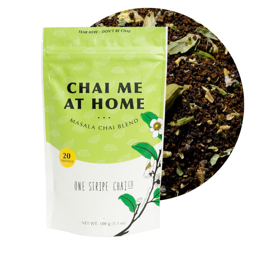 One Stripe Chai  Paquete de trío  Masala Chai + Latte de cúrcuma + Rose Chai