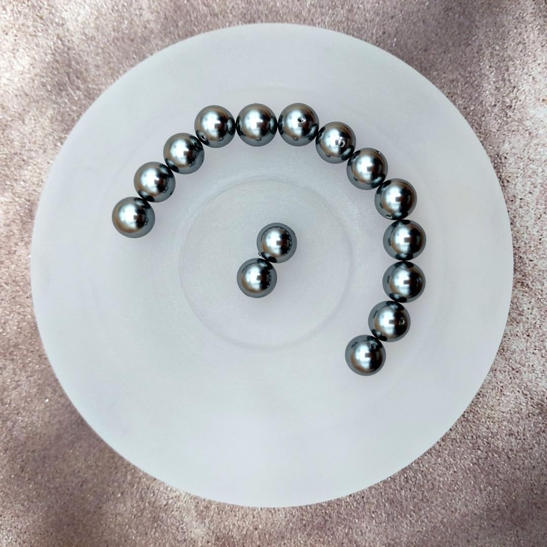 Exhibición elegante de la joyería con cuentas de acrílico con acabado esmerilado, plato de exhibición de pulsera, bandeja de tableros de cuentas