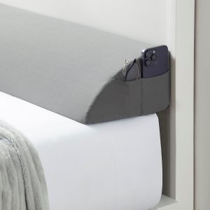 Nestl Almohada de cuña de cama para cabecero, relleno de huecos de cama tamaño Queen con bolsillos laterales, almohada de cuña para cabecero para Nestl Almohada de cuña de cama para cabecero, relleno de huecos de cama tamaño Queen con bolsillos laterales, almohada de cuña para cabecero para