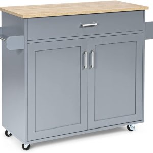 Isla de cocina, carrito de almacenamiento rodante con cajones, armario grande, estante de especias y asa de toalla, carritos de cocina con ruedas Isla de cocina, carrito de almacenamiento rodante con cajones, armario grande, estante de especias y asa de toalla, carritos de cocina con ruedas