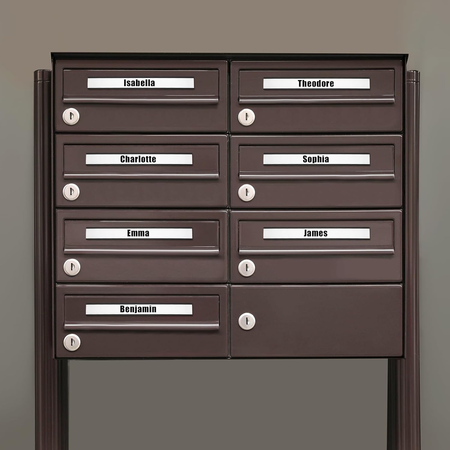 Tenceur Juego de 30 soportes magnéticos para etiquetas de 1 x 8 pulgadas, con canal C, placa magnética de identificación con protectores de plástico