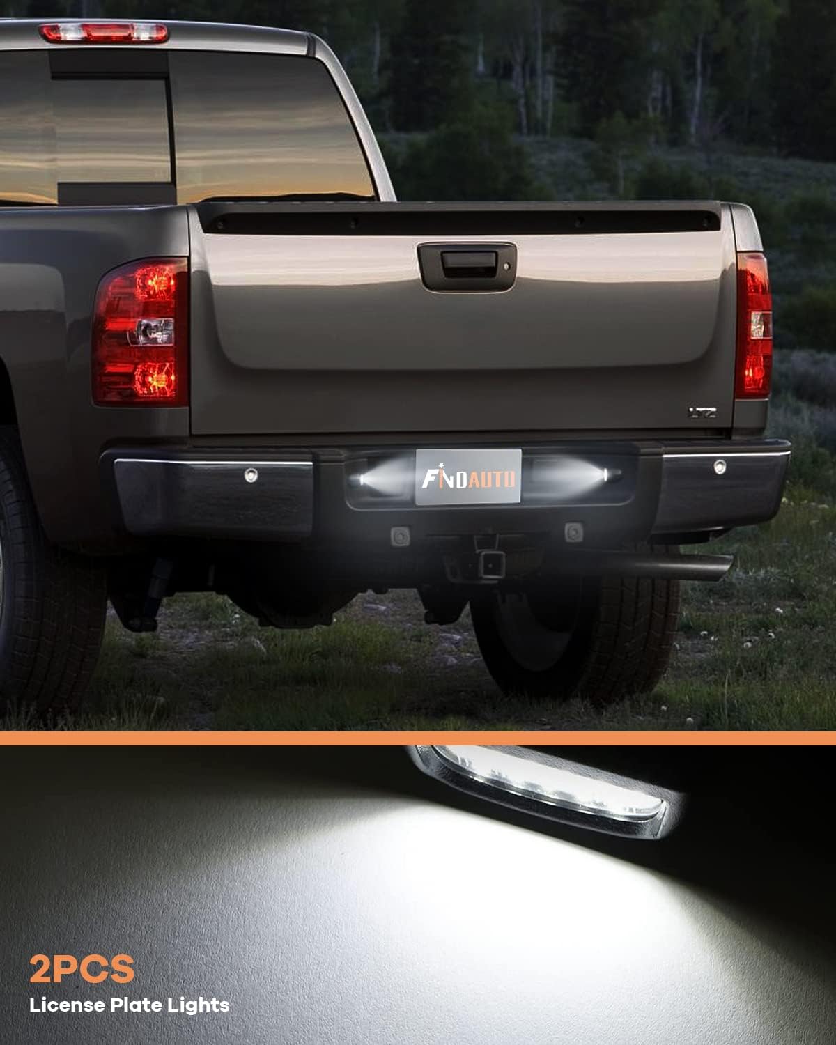 FINDAUTO Parachoques trasero cromado, parachoques trasero apto para 1999-2006 para Chevrolet Silverado 1500 y para GMC Sierra 1500, 2007 para