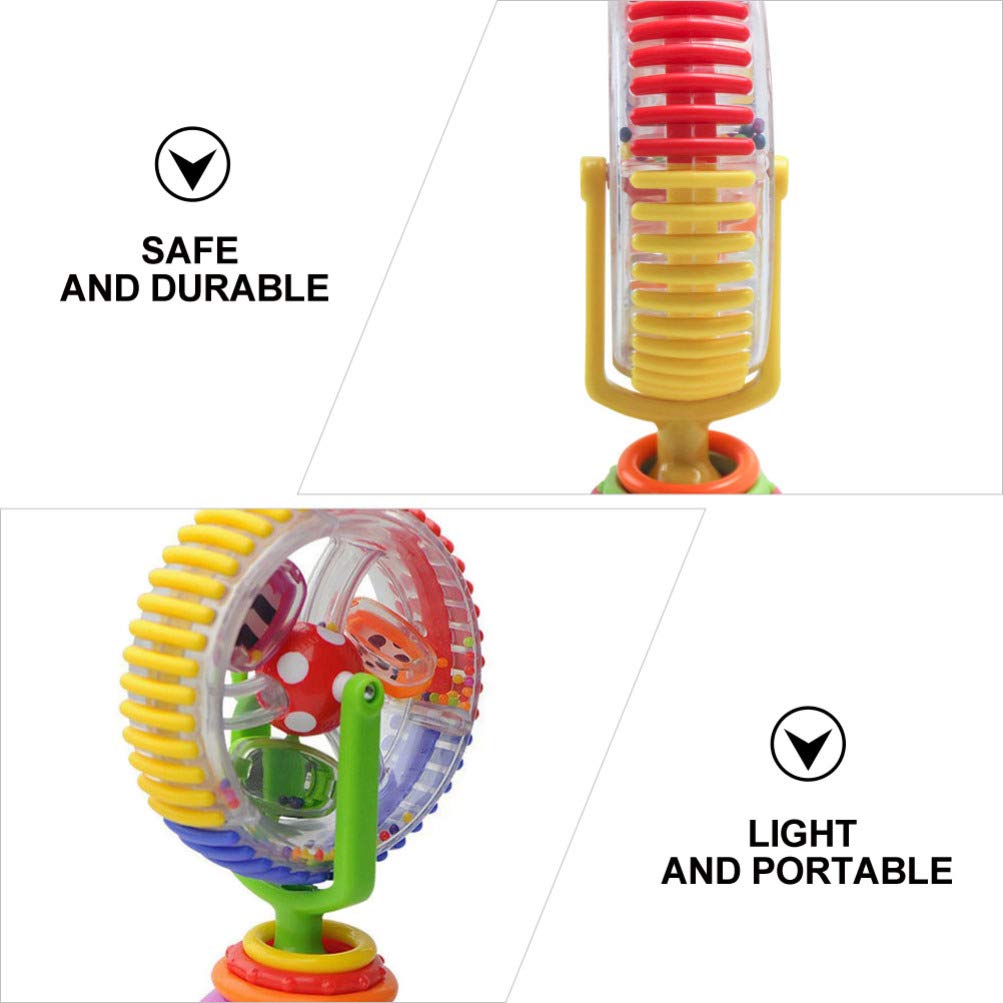 Toyvian Juguete de silla alta para bebé, juguete de rueda de fortuna, juguete giratorio para recién nacido, juguete de actividad para recién nacido,