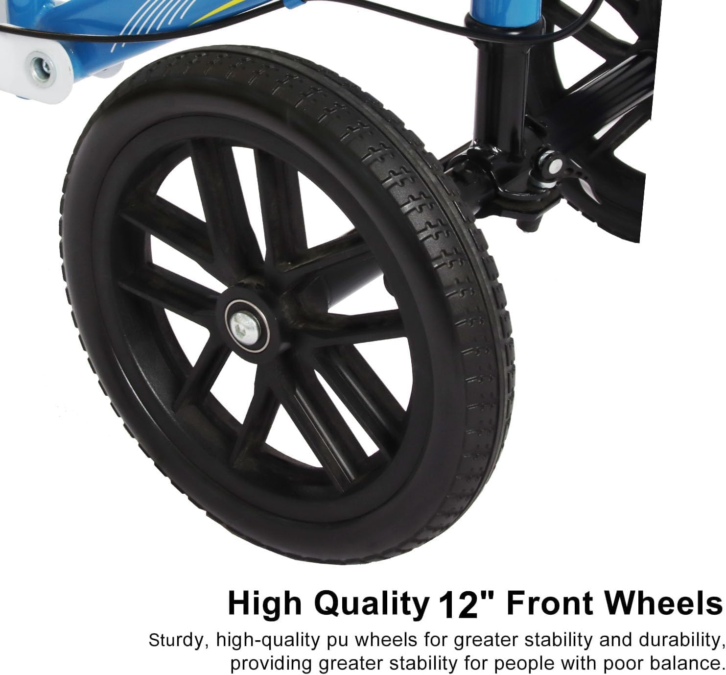 Alternativa de muleta de rodilla orientable todo terreno, scooter médico de lujo doble freno de mano, para adultos lesionados tobillo y pie de