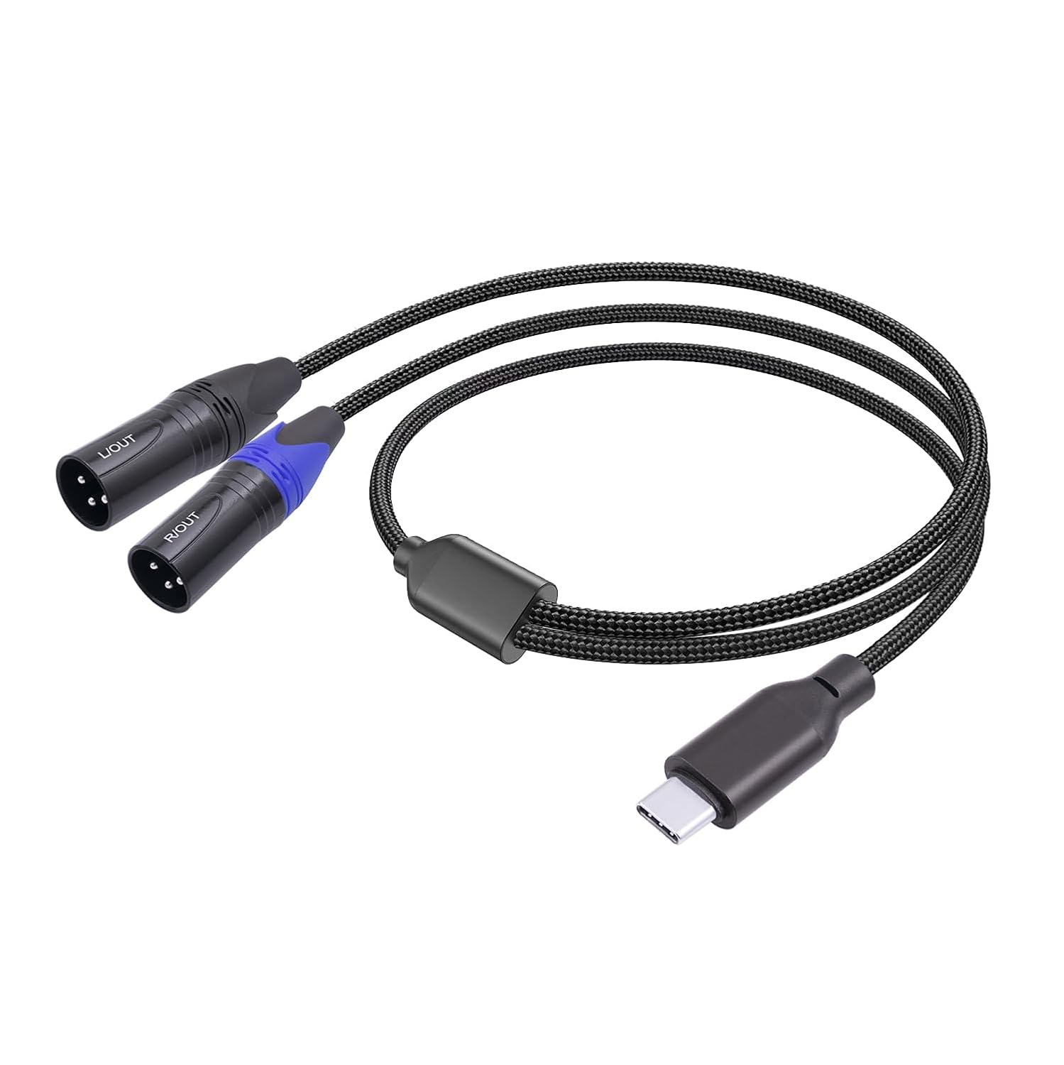 Cable de audio USB C a doble XLR macho, cable de audio USB C a 2 XLR macho de 6 pies, cable USB tipo C a 2 XLR macho, conexión USB, altavoz activo,