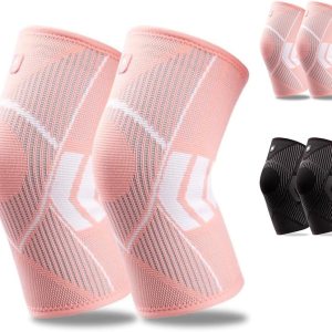 Paquete de 2 rodilleras para dolor de rodilla, para mujeres y hombres, para dolor de rodilla, manga de compresión, desgarro de menisco, ACL, Paquete de 2 rodilleras para dolor de rodilla, para mujeres y hombres, para dolor de rodilla, manga de compresión, desgarro de menisco, ACL,