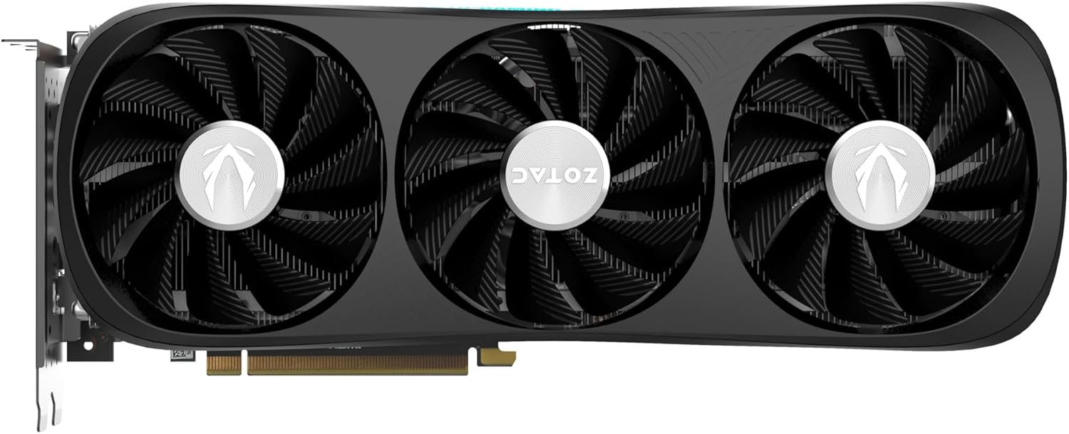 ZOTAC Gaming GeForce RTX 4070 Super Trinity Black Edion DLSS 3 12GB GDDR6X 192-bit 21 Gbps PCIE 4.0 Tarjeta gráfica para juegos, refrigeración
