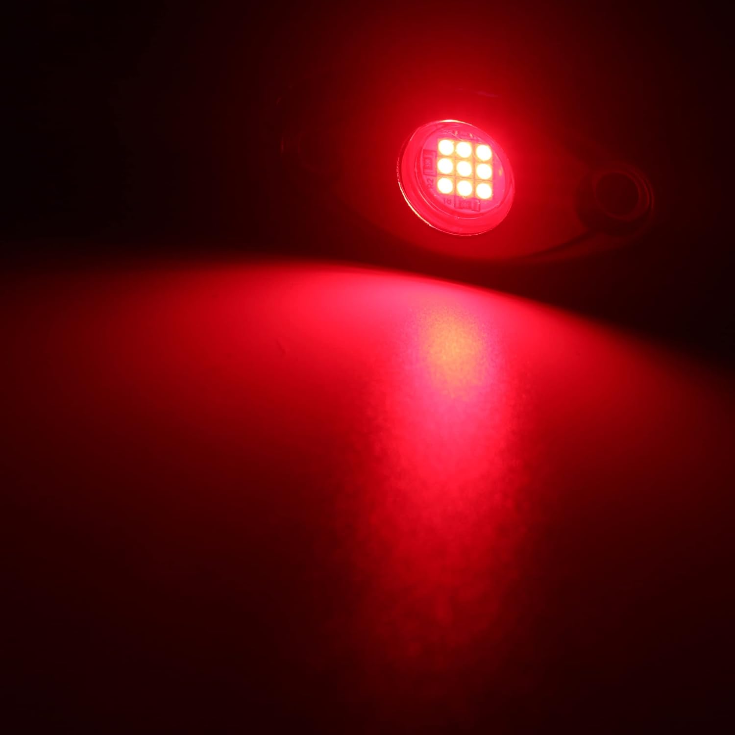 12 cápsulas de luces LED rojas de neón para coche, camión, ATV, SUV, luz brillante debajo del cuerpo, iluminación de guardabarros