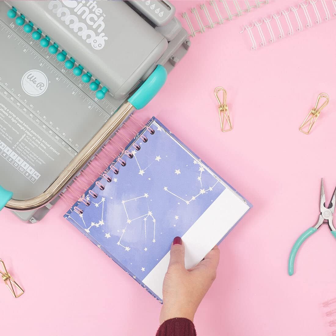 Craftelier – Juego de 2 carpetas en espiral de doble anillo para álbumes, cuadernos, diarios o calendarios  Ideal para álbumes de recortes y otros