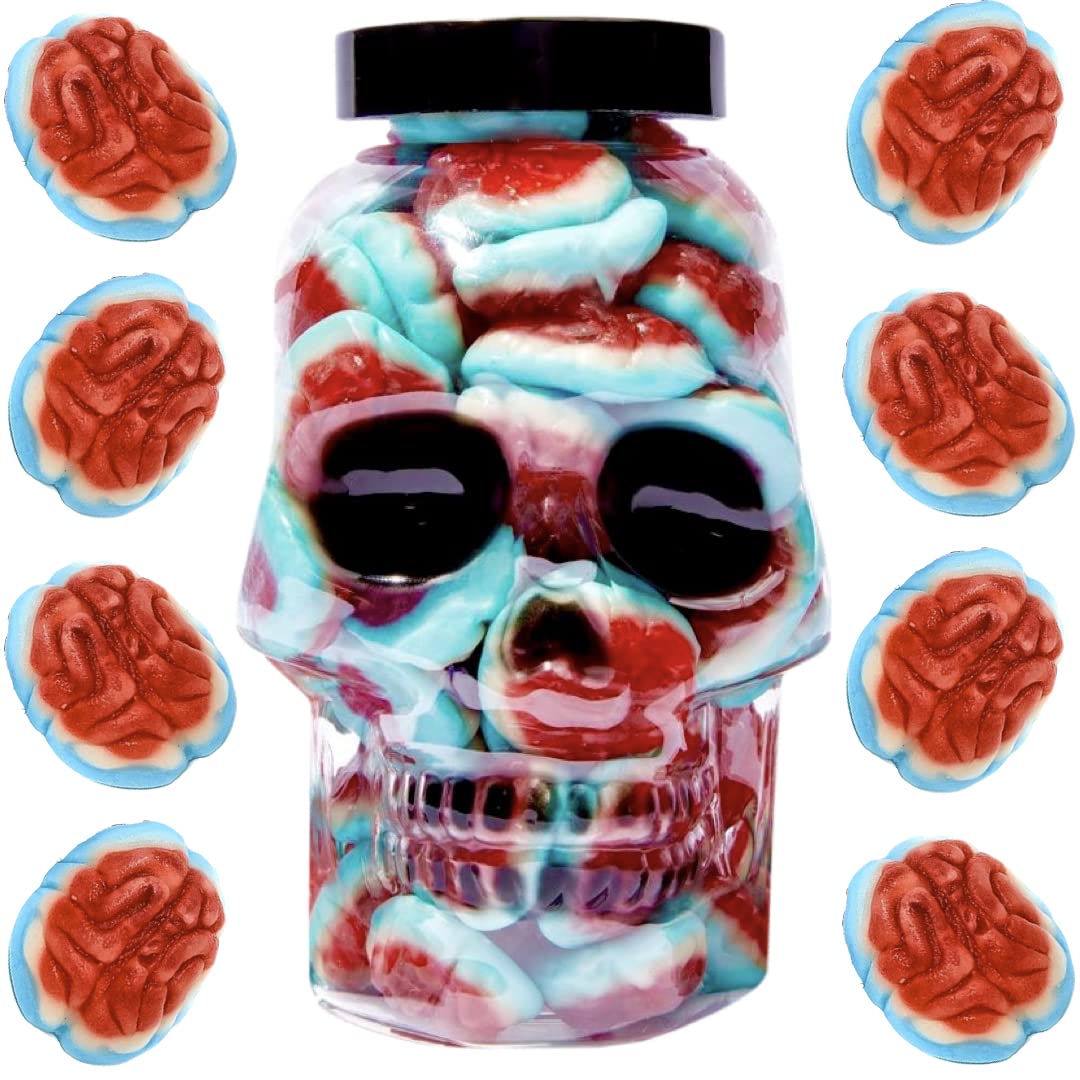 Tarro de dulces de Halloween (Gushing Gummy Brains)
