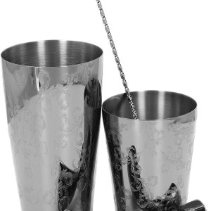 Kit de barman de acero inoxidable Boston Cocktail Shaker Set multifuncional para mezclar bebidas, hogar, bar, fiesta (juego 2) Kit de barman de acero inoxidable Boston Cocktail Shaker Set multifuncional para mezclar bebidas, hogar, bar, fiesta (juego 2)