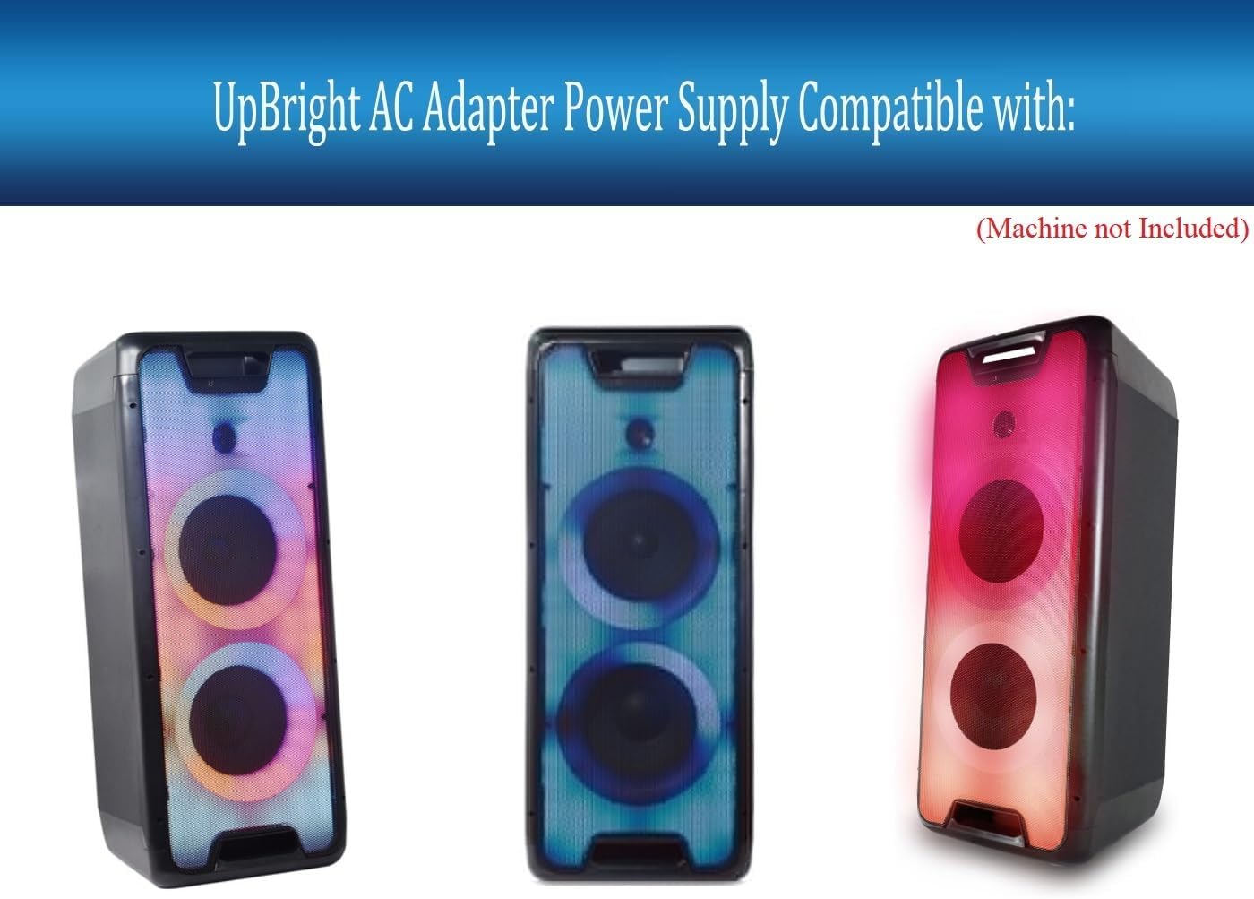 UpBright Adaptador CACC de 18.5 V compatible con Gemini Sound GLS Series GLS-550 GLS550 GLS-880 GLS-880 6.5 “8” Altavoz portátil Bluetooth Party