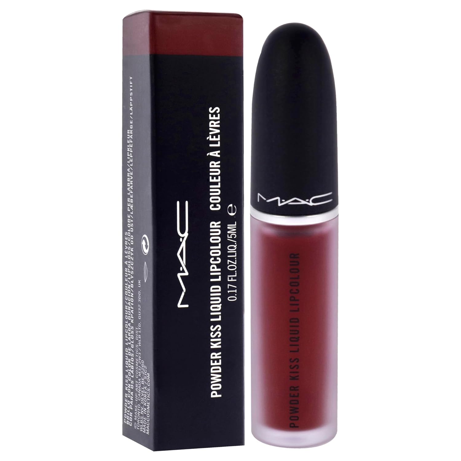 Powder Kiss – Lápiz labial líquido 995 Fashion Sweetie por MAC para mujer, 0.17 onzas