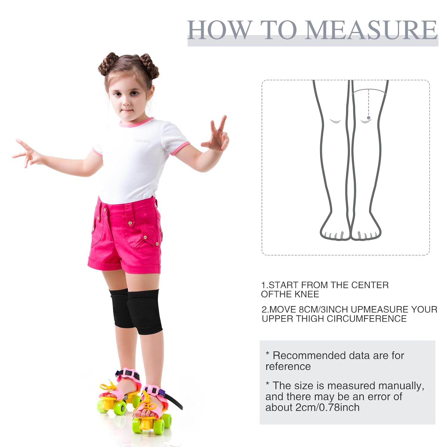Zomiboo Rodilleras de esponja antideslizantes para niños, para bailar, voleibol, voleibol, rodilleras, suaves y transpirables, elásticas para