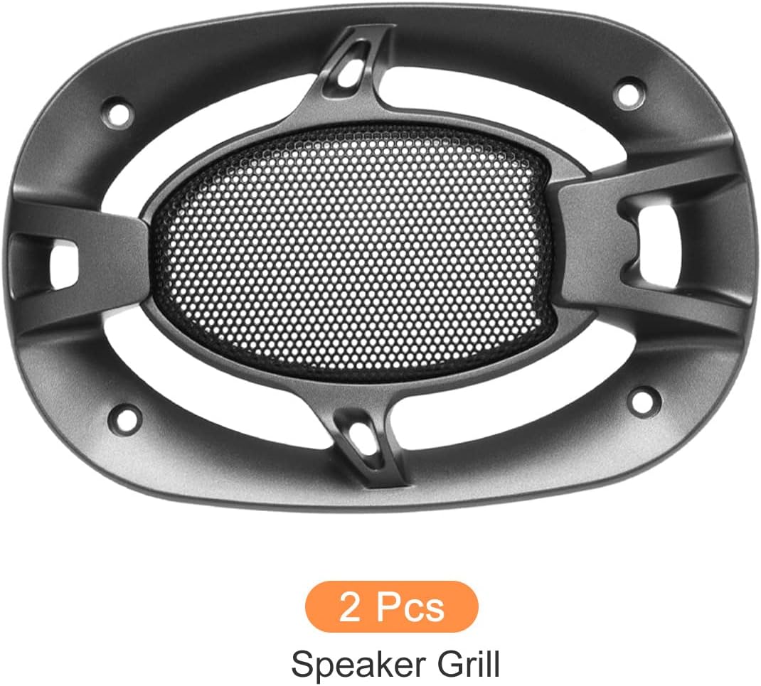 Cubierta para parrilla de altavoz, protector de rejilla de subwoofer, para audio en el hogar, bricolaje, 4 x 6 pulgadasnegro2 unidades