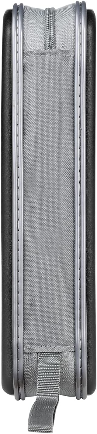 Funda para DVD, estuche portátil para CD de capacidad para 96, soporte de almacenamiento de plástico duro para DVD, CD, cartera, organizador para