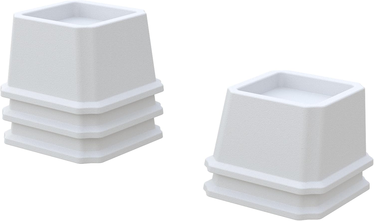 Whynonap Juego de 9 elevadores de cama de 2 pulgadas, elevadores de cama resistentes para marco de cama, paquete de 9 elevadores de hasta 2000